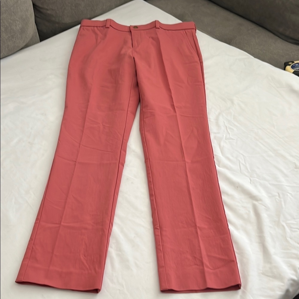 Class Club Stretch-Modern Fit Pants in Washed Red